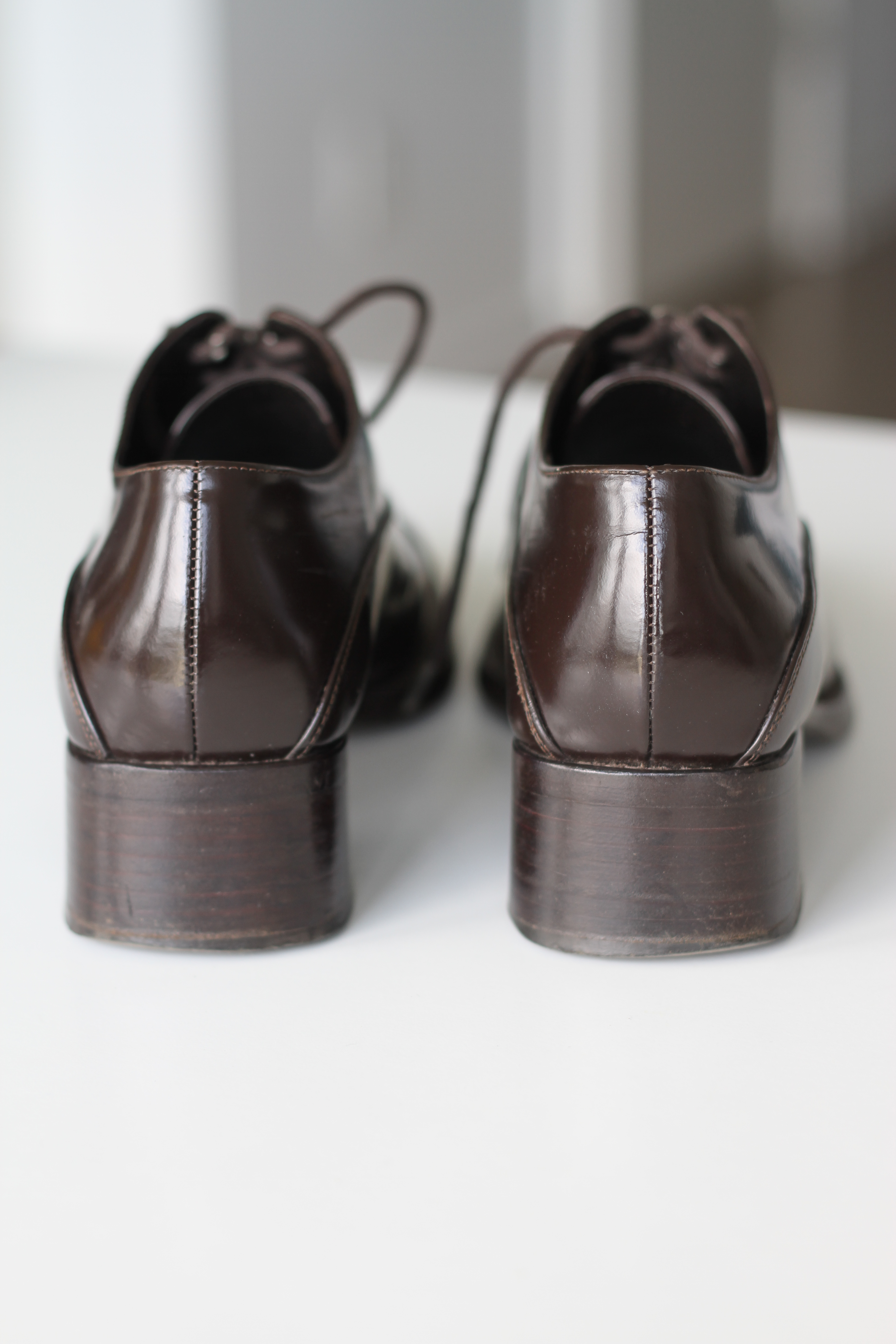 Prada Lace-Up Loafers